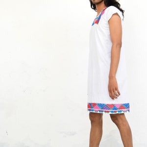 Vintage Mexican Hand Embroidered Cotton Dress image 3