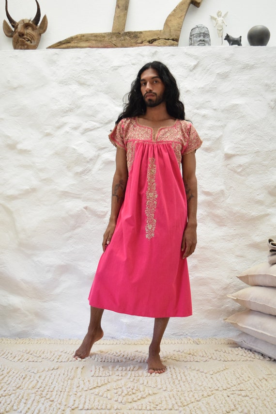 mexican embroidered formal dress