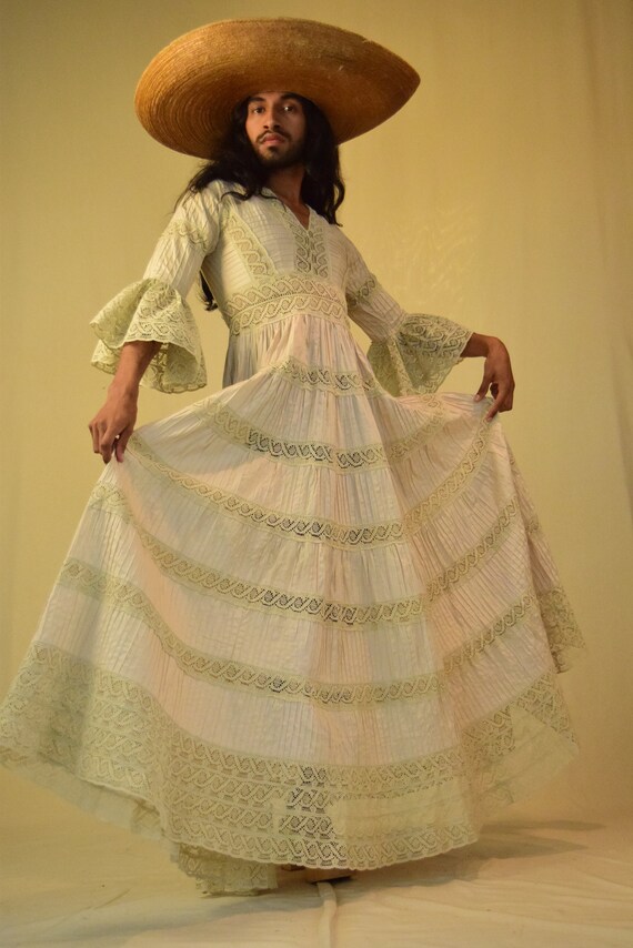 Vintage Dress. Mexican Dress.
