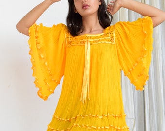 Artisanal Ruffled Mexican Blouse