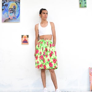 Pleated Cotton Skirt. Les Jesus Skirt image 5