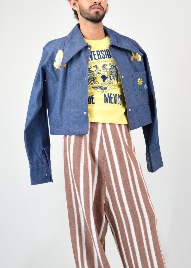 Embroidered Denim Jacket.