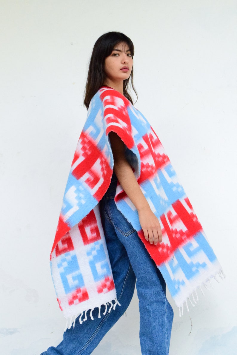 Vintage Mexican Poncho image 5