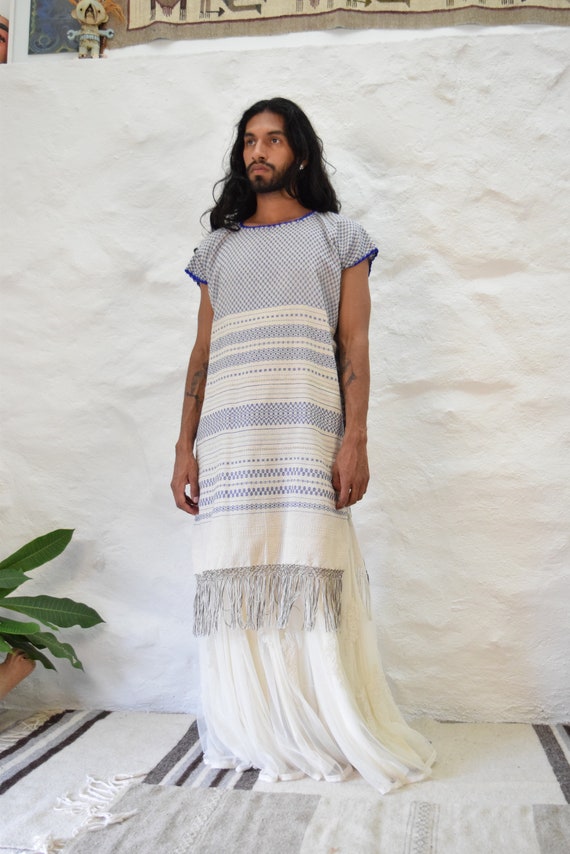 Mexican Woven Huipil Dress