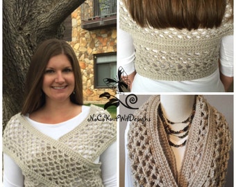 Crochet Vest Pattern (Instant Download) | Boho Crochet Vest | Infinity Scarf | Sweater Vest | Crochet Cowl | Crochet to Make and Sell