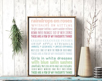 The sound of music, Printable, quote, quotes, girls room, christmas quote, christmas