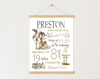 Cowboy Nursery | Birth announcement | Baby gift | Printable wall art | New baby gift | Nursery Art | Nursery decor | printable wall art |