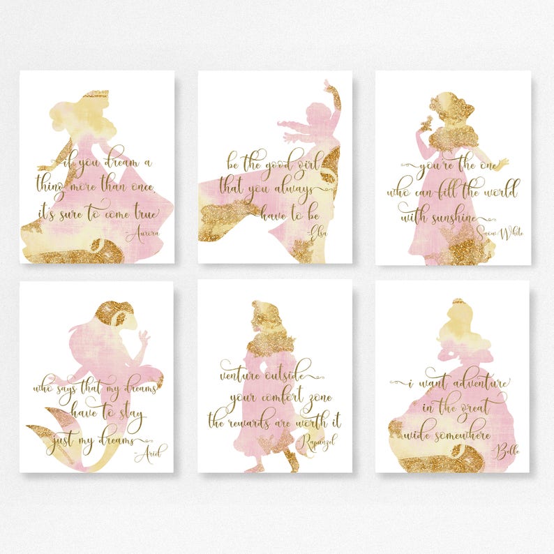 Disney Nursery Wall Art Baby shower gift The little Etsy