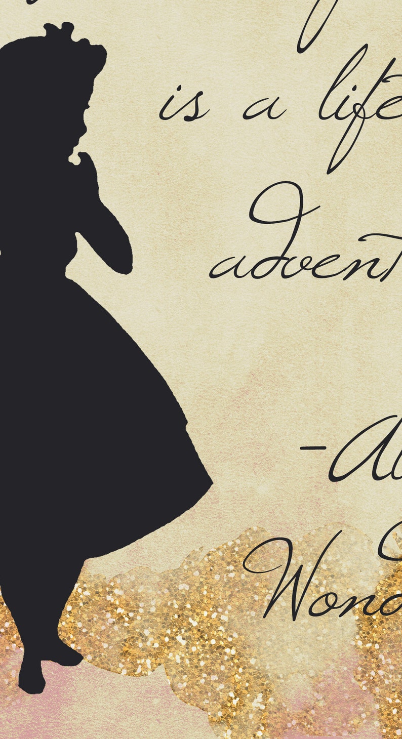 Alice au pays des merveilles citation style vintage Etsy