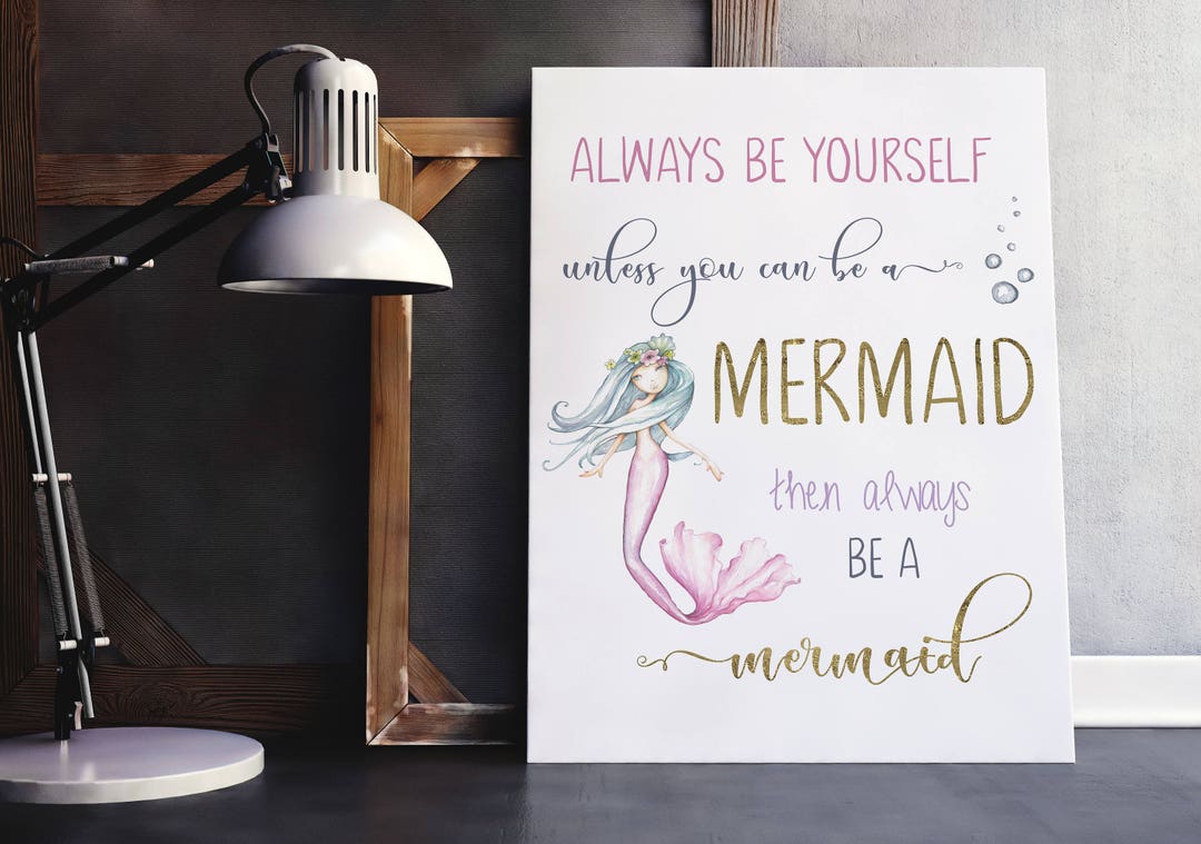 Mermaid Nursery Decor, Little Girls Room, Under the Sea Theme, Gift for ...