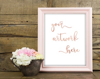 Frame Mockup, Photo Mockup, Floral frame, Stock Photography, Real Photos, Photography Mockup, 8x10 frame, Pink Frame, Instant Download,
