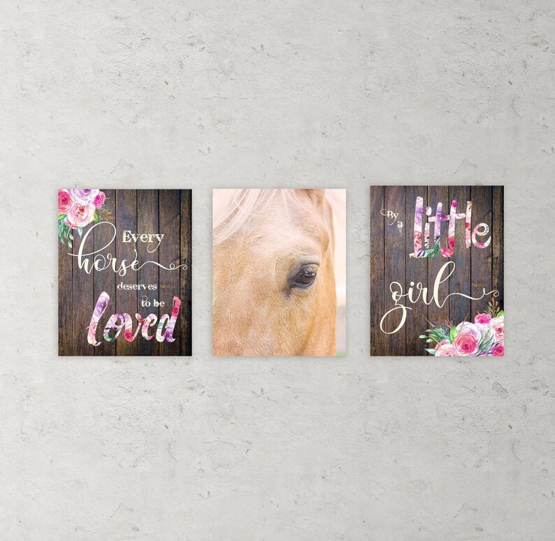 Horse Wall Art Horse Nursery Theme Farmhouse Decor Nursery Etsy