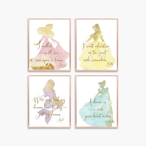 Princess, Princess wall art, Princess Nursery, Baby shower, Princess room decor, Little girls room, Princess decor, Princess baby shower