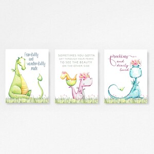 Instant Download, Dragon, Wall art quotes, flowers, Nursery wall art, Gift for her, Playroom Decor, Wall Art, Quotes, Baby gift, Dragons