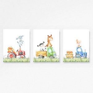 Farm, Baby shower gift, Farm theme Nursery, Western party, Baby shower, rustic nursery, Personalized, Wall art, Cow, Pig, Horse, Baby gift