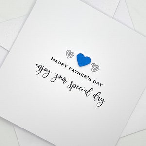 Carte de fête des pères faite main, bonne fête des pères, spéciale papa, carte de fête des pères pour papa, carte personnalisée