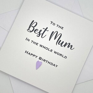 Carte d'anniversaire pour maman. Carte d'anniversaire de maman. Carte d'anniversaire de maman. Carte d'anniversaire de belle-mère. Carte de belle-mère. À la meilleure maman du monde entier