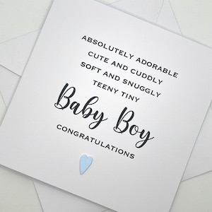 Nouvelle carte BÉBÉ GARÇON personnalisée. Carte de nouveaux parents. Nouveau-né garçon. Carte moderne. Carte minimaliste. Cartes simples. Carte Nouveau-né