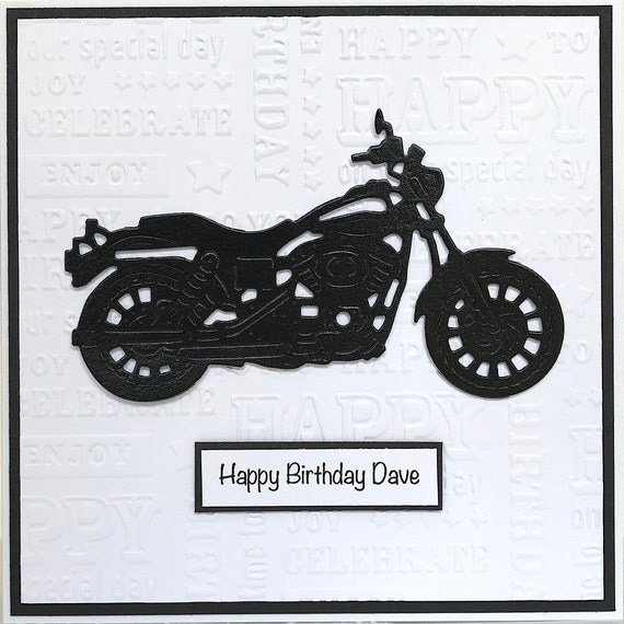 CROSS MOTORBIKE PERSONALISED Birthday Card Son Brother Nephew Grandson 