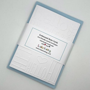 Bonjour les cartes de correspondance. 6 cartes de vœux et enveloppes gaufrées. Coffret cadeau papeterie. Cartes de correspondance vierges. Pack de petits papiers. Cartes modernes