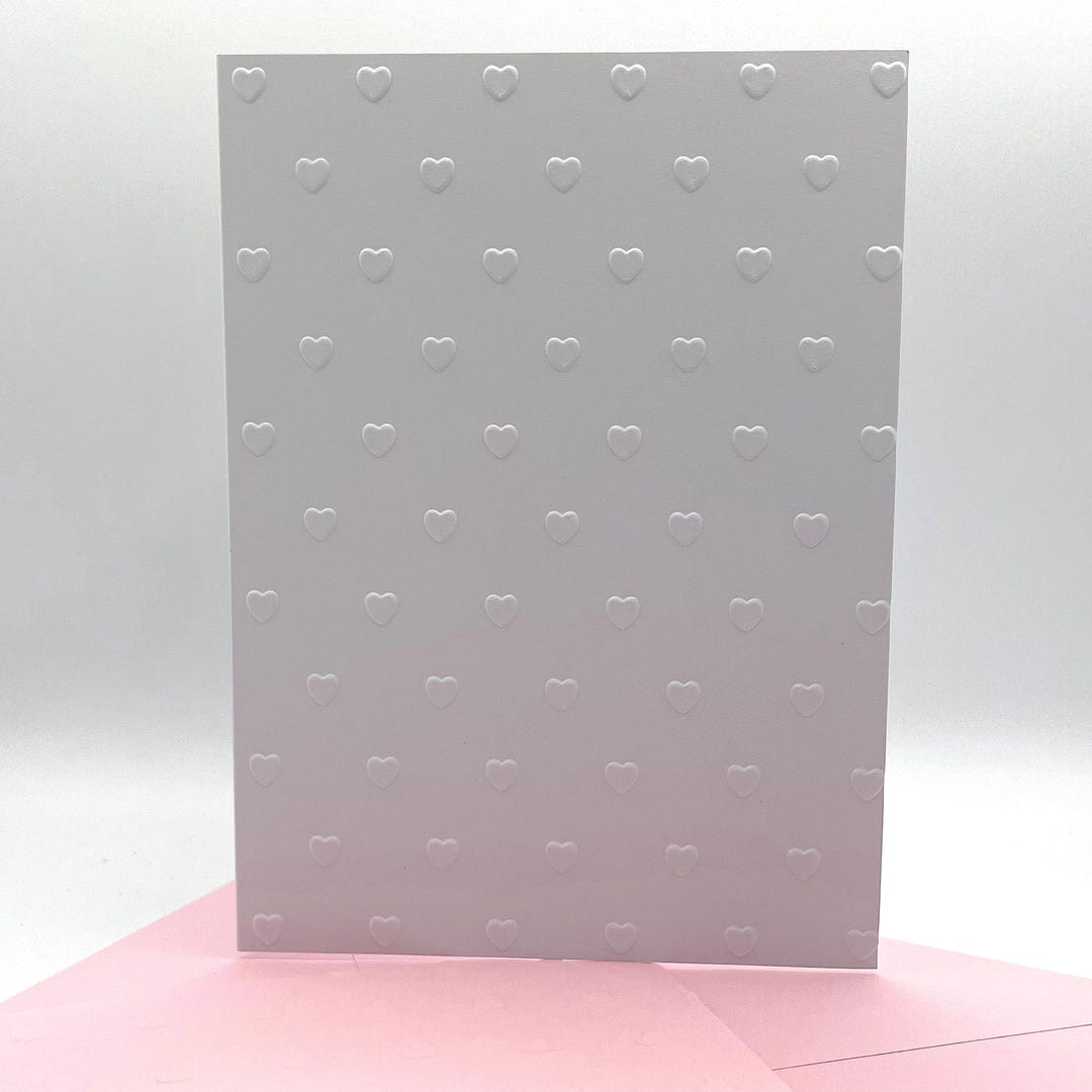 Mini Hearts Note Cards With Coloured Envelopes. Pack of 6 Handmade ...