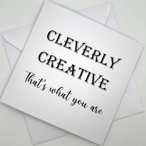 Carte de voeux astucieusement créative - Message inspirant « C'est ce que vous êtes » - Design minimaliste, carte Just Because, pour lui pour elle