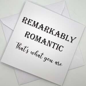 Carte de voeux remarquablement romantique - Message inspirant « C'est ce que vous êtes » - Design minimaliste, carte Just Because, pour lui pour elle