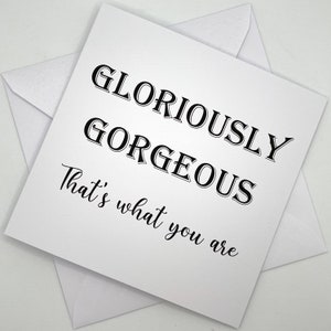 Magnifique carte de voeux - Message inspirant « C'est ce que vous êtes » - Design minimaliste, carte Just Because, pour lui pour elle