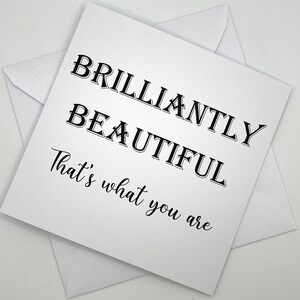 Carte de voeux d'une beauté éclatante - Message inspirant « C'est ce que vous êtes » - Design minimaliste, carte Just Because, pour lui pour elle