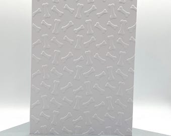 Bones for Dogs Note Cards with Coloured Envelopes. Pack of 6 Handmade Blank Notecards