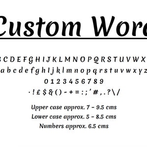 A CUSTOM WORD Book Folding Pattern in Brushstroke Alphabet. DIY template to make your own word. Full instructions. No measuring required image 1