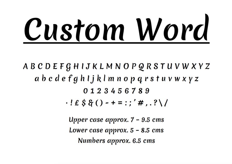 A CUSTOM WORD Book Folding Pattern in Brushstroke Alphabet. DIY template to make your own word. Full instructions. No measuring required image 1