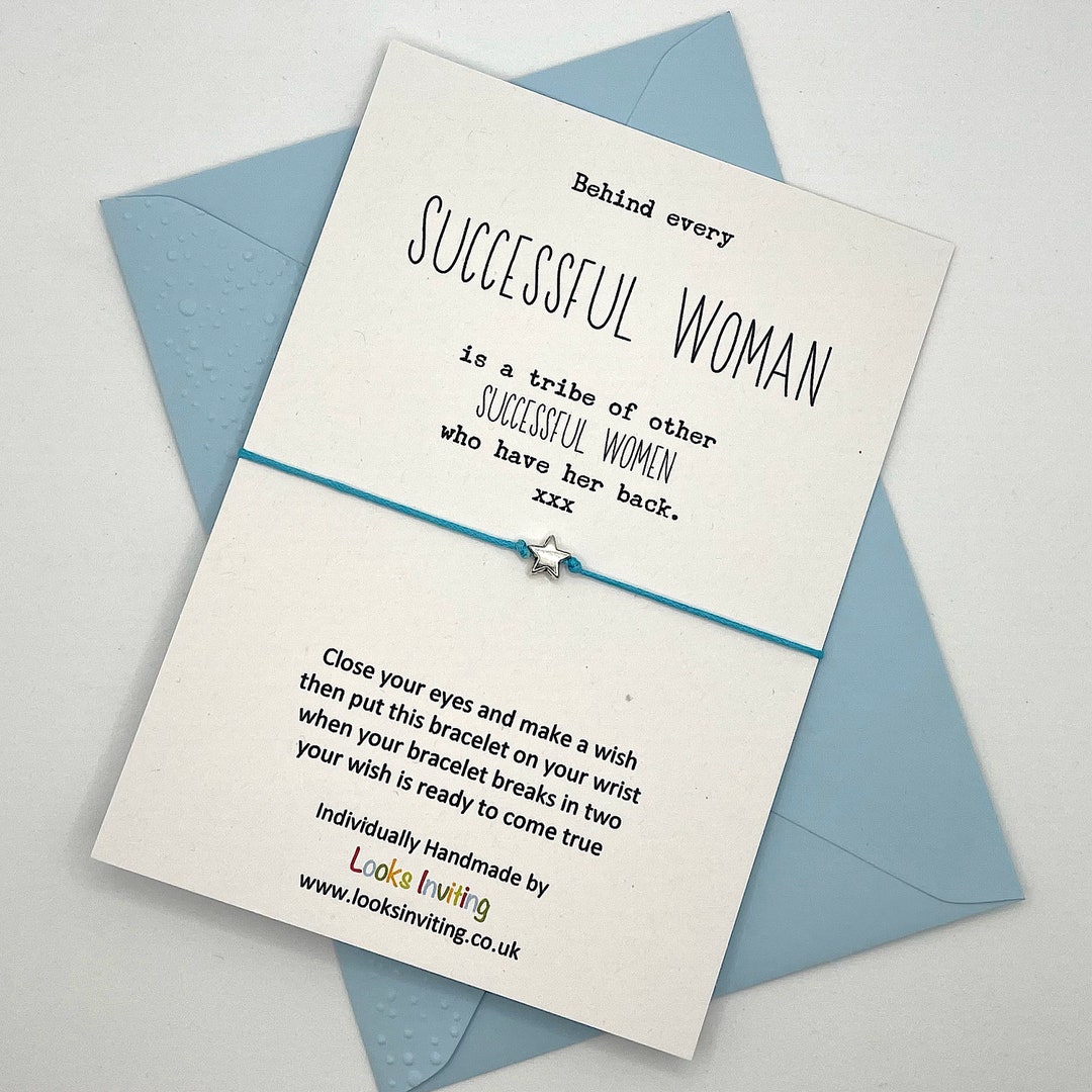 Successful Woman Wish Bracelet. Behind Every Successful Woman is a ...