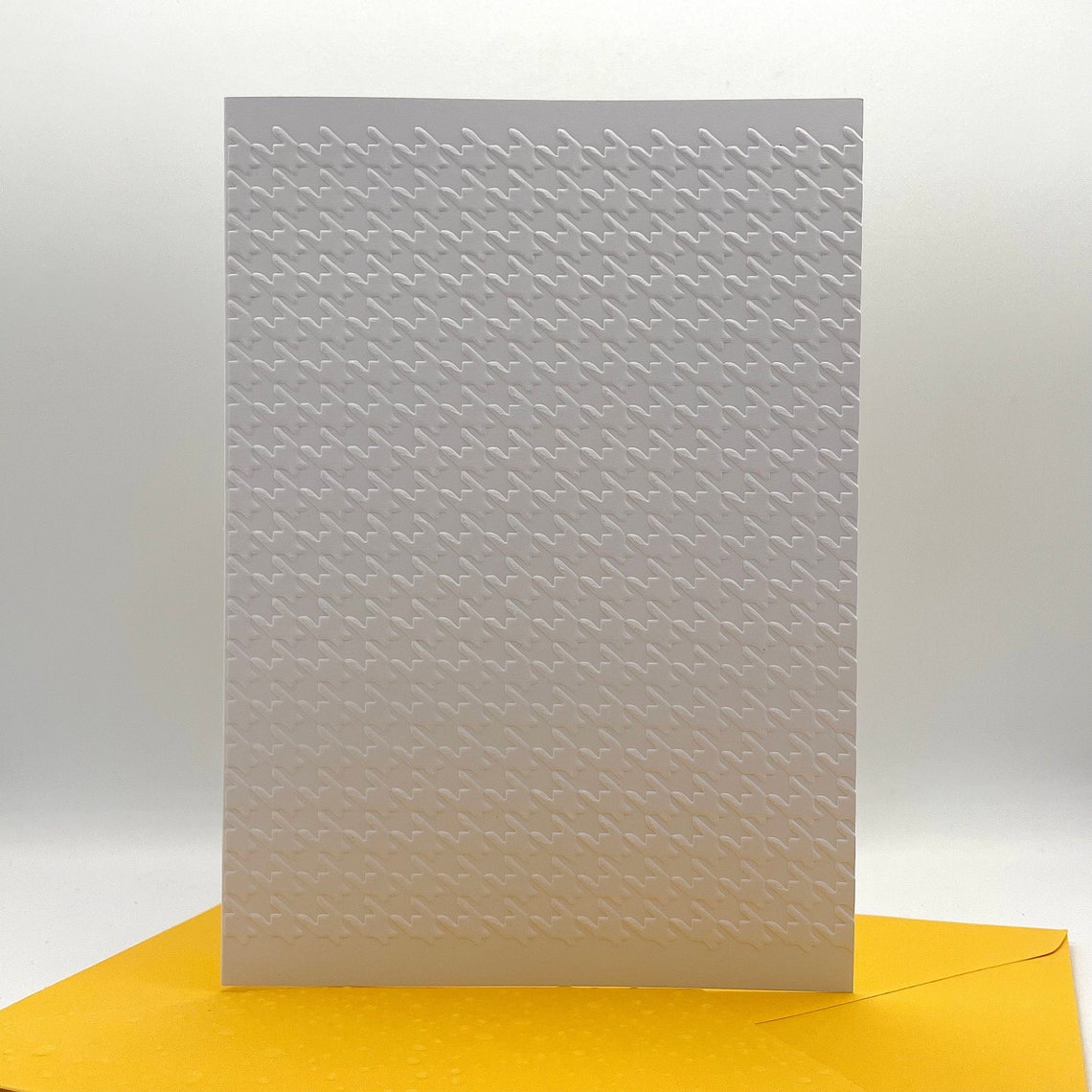 Houndstooth Embossed Cards. Pack of 6 Blank Note Cards With Etsy