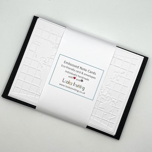 Cartes de correspondance de carte du monde. 6 cartes de correspondance et enveloppes vierges gaufrées. Coffret cadeau papeterie. Cartes de correspondance vierges. Pack de petits papiers. Cadeaux voyageurs