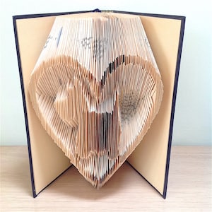 SCOTTIE DOG in Heart Book Folding Pattern. DIY gift for folded book art. Gift for dog lover. Westie. Highland Terrier. Scottish Terrier
