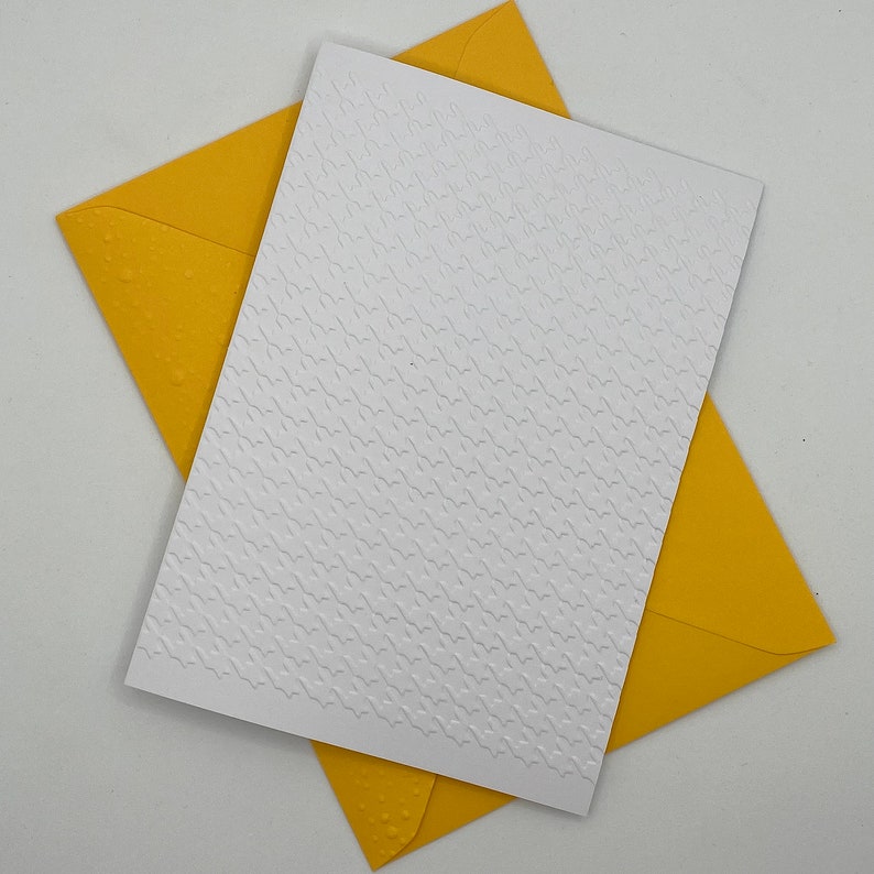 Houndstooth Embossed Cards. Pack of 6 Blank Note Cards With Etsy