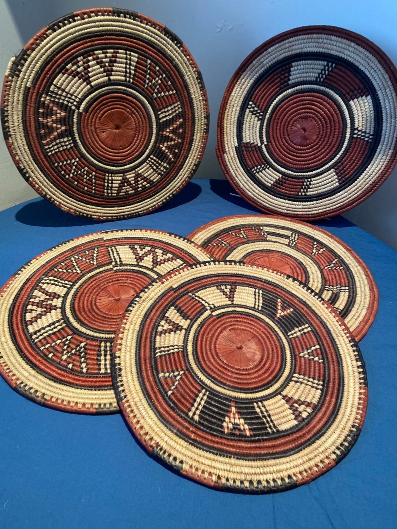 African wall basket/place mat made in NigeriaHausa tribe.wall Etsy