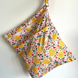 Sac imperméable en PUL/Sac à couches/Sac à couches/Sac pour serviette en tissu - Grand - Double poche