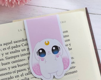 Magnetic Bookmark Cute Rabbit chibi page markers Kawaii Bunny Gifts for Rabbit Lovers Usagi original character Galen.Draws