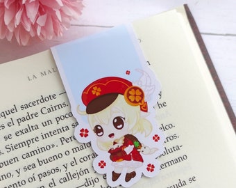 Magnetic bookmark Klee Genshin Impact, Dodoco, booklover, Knights of Favonius fan-made merchandise Galen.Draws