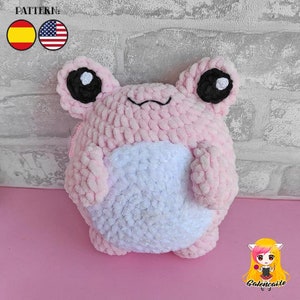 Amigurumi Frog pattern - kawaii amigurumi pattern - Frog crochet pattern - amigurumi frog cute frog Valentine&#39;s pattern