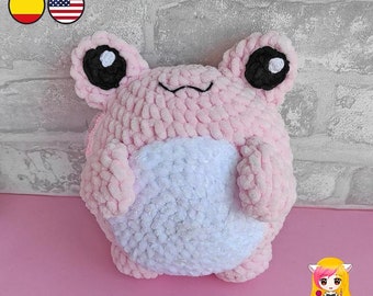 Amigurumi Frog pattern - kawaii amigurumi pattern - Frog crochet pattern - amigurumi frog cute frog Valentine's pattern