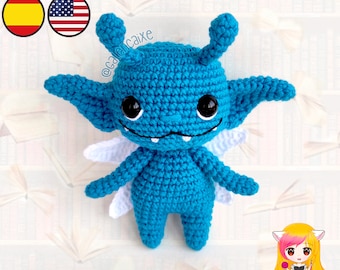 Amigurumi PATTERN crochet doll Pixie Elf naughty Student Witch crochet pattern- PDF TUTORIAL in English (us terms) and Spanish Galencaixe