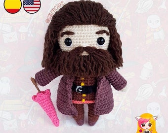 Amigurumi PATROON haakpatroon pop reuzenheks ranger tovenaarsschool - PDF TUTORIAL in het Engels en Spaans Galencaixe