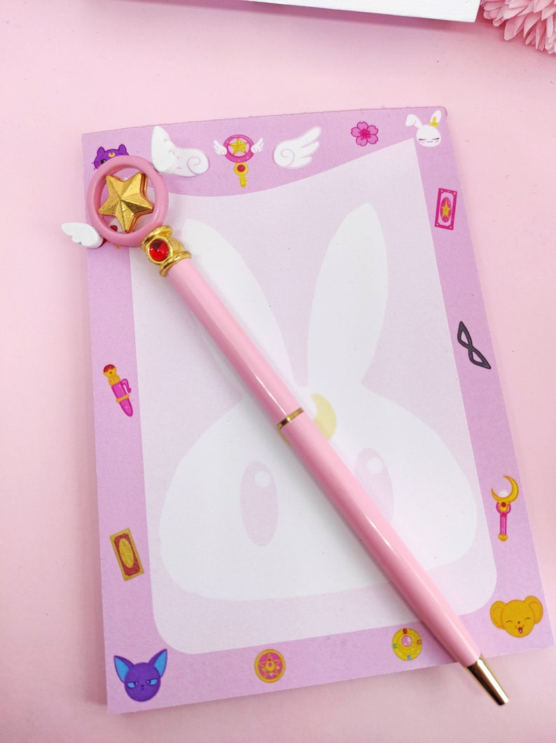 Moonie Galen.draws Memopad Sailor Moon Card Captor Sakura Bloc Notes Magical Girl