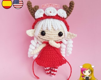Amigurumi Duendecilla PDF TUTORIAL - Crochet PATTERN Duendecilla Christmas Elf, Doll Elf, Sprite Deer Pixie