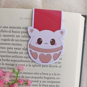 Marcapaginas magnetico Bomba Klee Genshin Impact, las caras son distintas, feliz enfadado, fan-made merchandise Galen.Draws