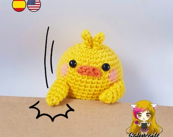 Pattern Amigurumi Yellow Chick PDF TUTORIAL - Crochet PATTERN Yellow Chick Piu Piu Molang