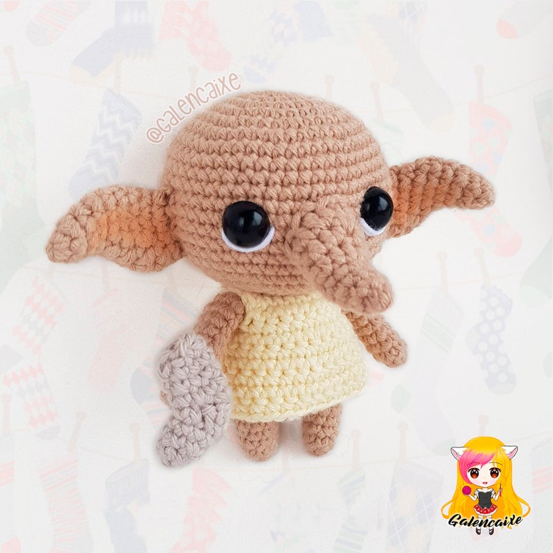 Pattern Dobby PDF Crochet Pattern Tutorial amigurumi doll Etsy